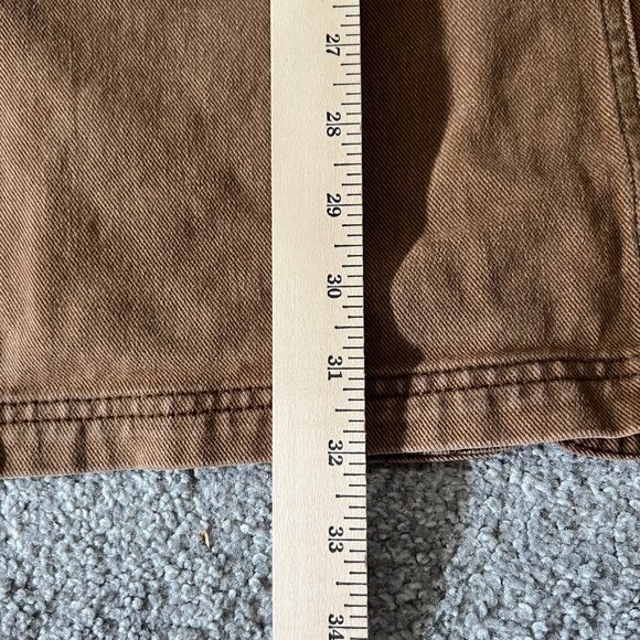 Vintage‎ Exhaust jacket mens large brown duck canvas denim hip hop 90s workwear - Picture 12 of 13